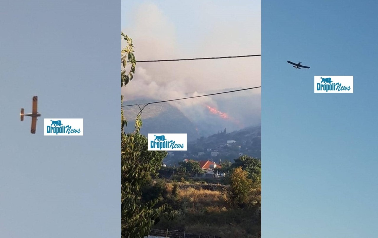 Ελληνικά αεροπλάνα επιχειρούν στην Δρόπολη – Σε σοβαρή κατάσταση κάτοικος μεταφέρεται στα Ιωάννινα